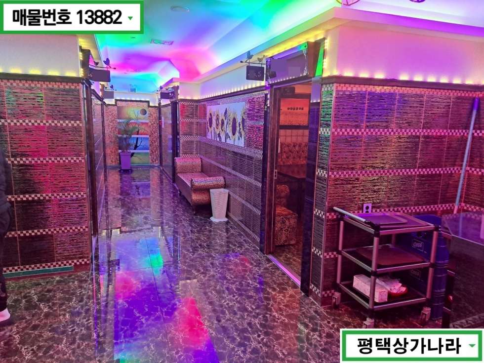 경기 평택시 비전동 노래홀 상가 임대 번쩍번쩍한 인테리어 노래방 권리양도 월세 매물번호 13882 사진 2