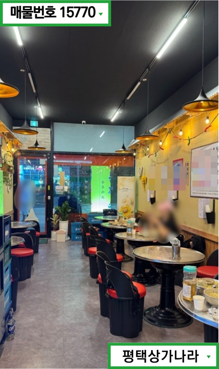 경기 평택시 고덕동 서정리역 역세권 고덕 로데오 자리 좋은 무권리 1층 음식점 급매 월세 매물번호 15770 사진 2