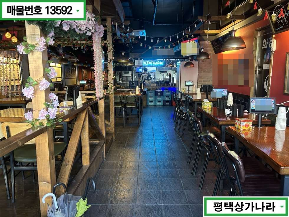경기 평택시 동삭동 [평택 동삭동] 손님 터지는 법원 먹자골목 메인 1층 프랜차이즈 호프집 상가 임대 월세 매물번호 13592 사진 2